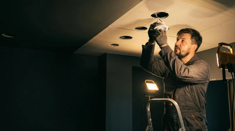 New lighting points by a Plumbery engineer in London